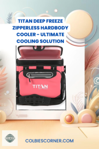 Titan Deep Freeze Cooler with Zipperless Hardbody Liner and SmartShelf - Features Deep Freeze Insulation for Maximum Cooling