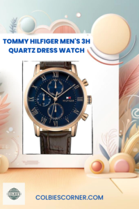 Elevate your style with the Tommy Hilfiger Men's Dress 3H Quartz Watch. Designed for the modern man, this 44mm premium fashion watch is water-resistant up to 3 ATM/30 meters, making it perfect for everyday wear. With its sleek design and reliable quartz movement, this watch effortlessly combines functionality and sophistication. Ideal for any occasion, from business meetings to casual outings, it's a must-have accessory to complete your look. Discover timeless elegance with Tommy Hilfiger.